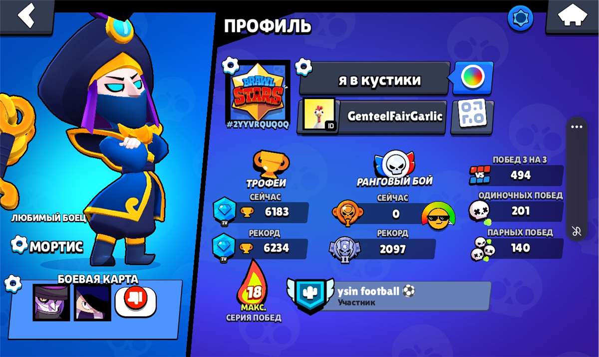 продажа аккаунта к игре Brawl Stars